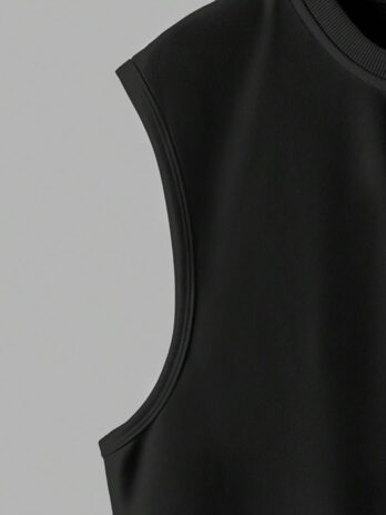 Mens Tank Tops Sleeveless Round Neck Polycotton Vest for Gym, Running and Outdoor